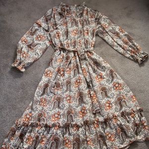 Semi Sheer Boho/Hippie Dress by "Sue Brett"